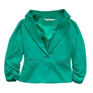 Gibson Green One Button Blazer